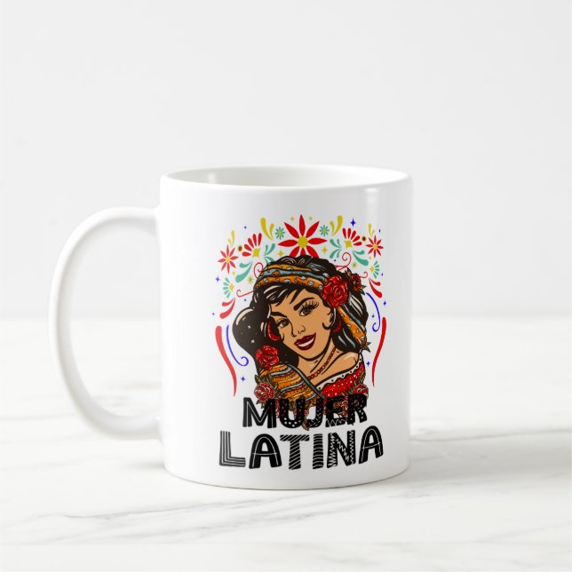 Mug Soy Mujer Latina, une femme latine forte (Gauche)