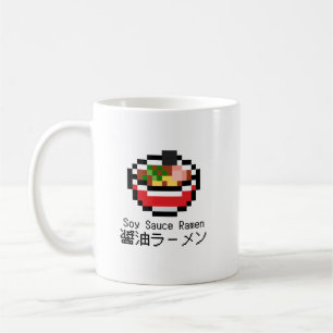 Mug Soy Sauce Ramen Art Pixel Rétro