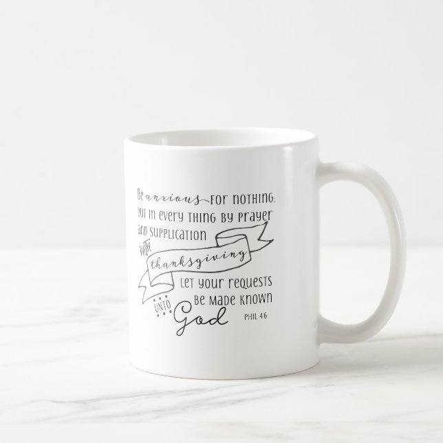 Mug Soyez anxieux pour rien (Droite)