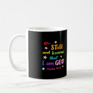 Mug Soyez calme et sachez que je suis Dieu Bible Verse