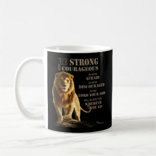Mug Soyez Courageux Joshua 1 9 Lion Fort Judah- Lord-