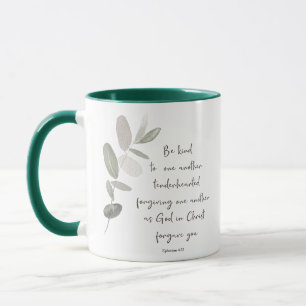 Mug Soyez doux minimaliste botanique