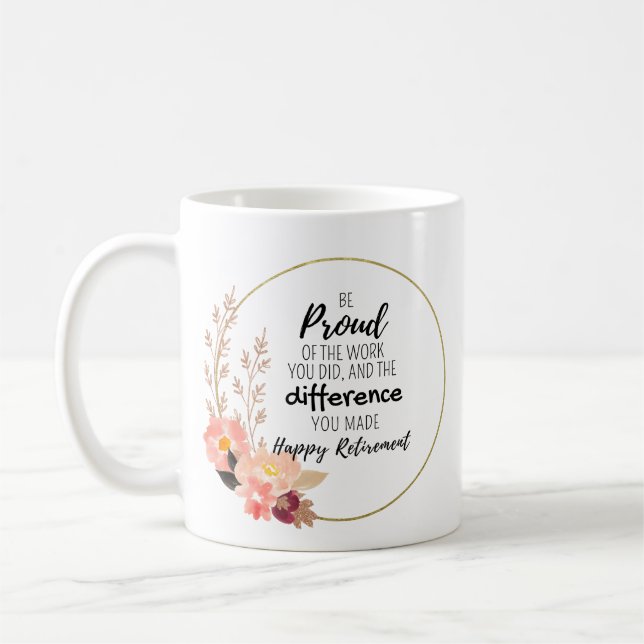 Mug Soyez fier du travail que vous avez accompli – Cad (Gauche)