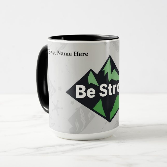 Mug Soyez Fort Géométrique (Devant gauche)