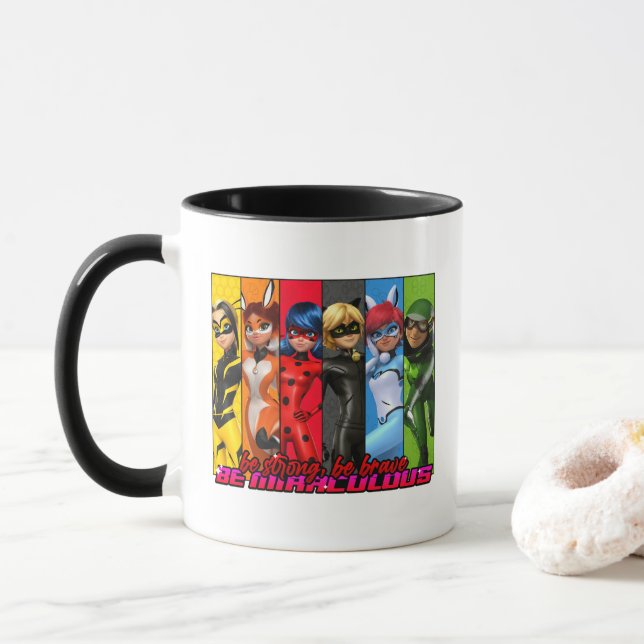 Mug Soyez Fort, Soyez Courageux, Soyez Miraculeux (Avec donut)