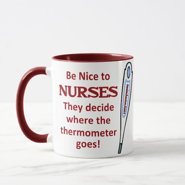 Mug Soyez gentil avec les infirmières (Gauche)