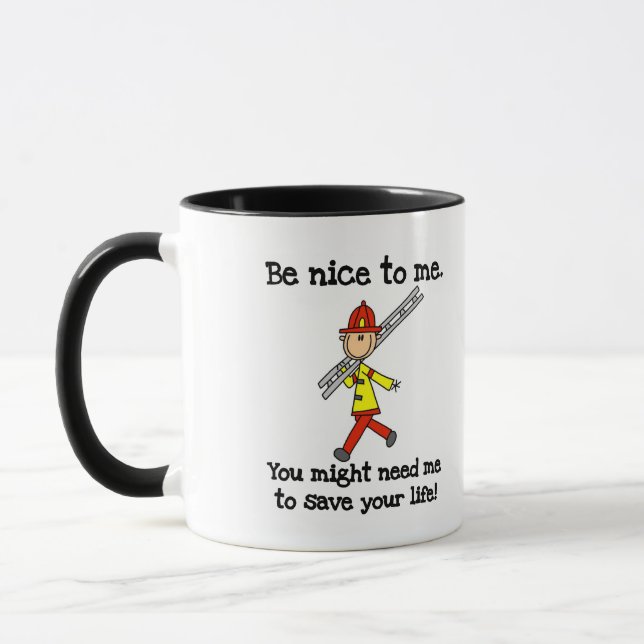 Mug Soyez gentil avec les pompiers (Gauche)