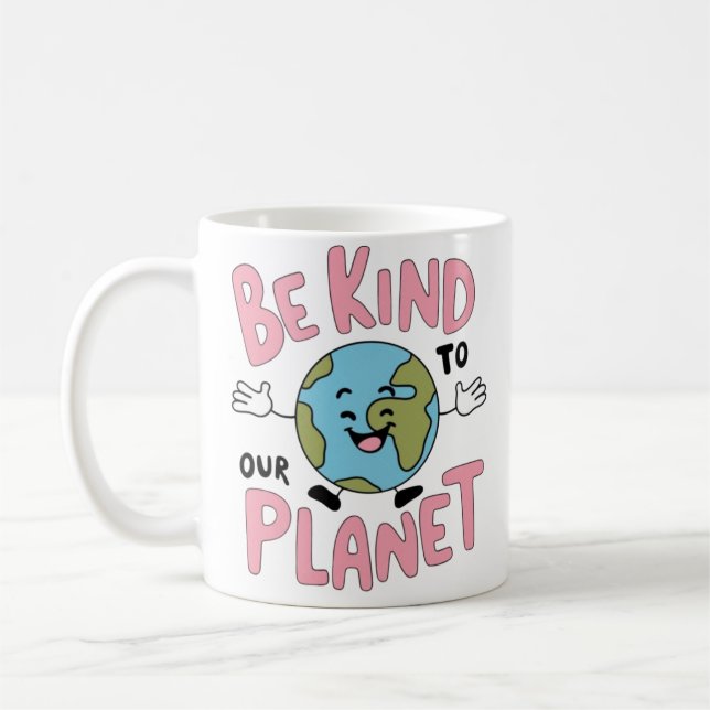 Mug Soyez gentil avec notre planète 💚 (Gauche)
