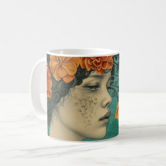 Mug Soyez gentil avec votre esprit Artistique Green B/ (Devant gauche)