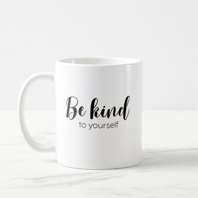 Mug Soyez gentil avec votre soumission Selfe mignon (Gauche)