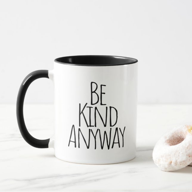 Mug Soyez gentil, de toute façon (Avec donut)