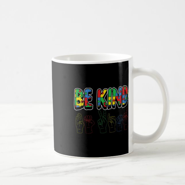 Mug Soyez Gentil Sensibilisation sur l'autisme Jeunes  (Droite)