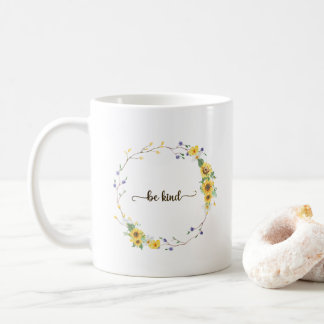 Mug Soyez Gentil, Tourbillon Floral de tournesol