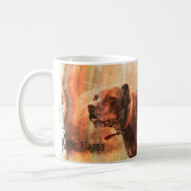 Mug Soyez heureux chien (Gauche)