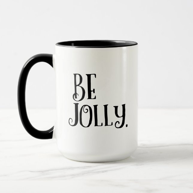 Mug Soyez Joyeux. Message Quotidien de Noël Inspirant (Gauche)