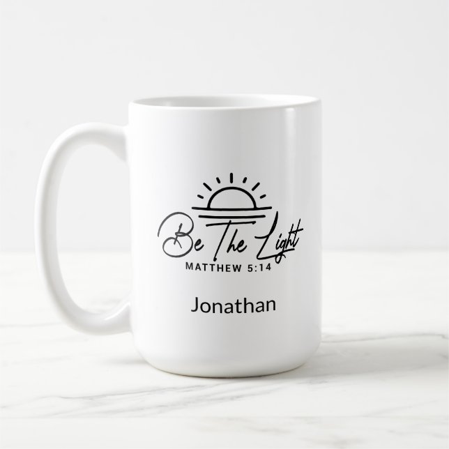 Mug Soyez la Lumière Christian Mathew 5:14 (Gauche)