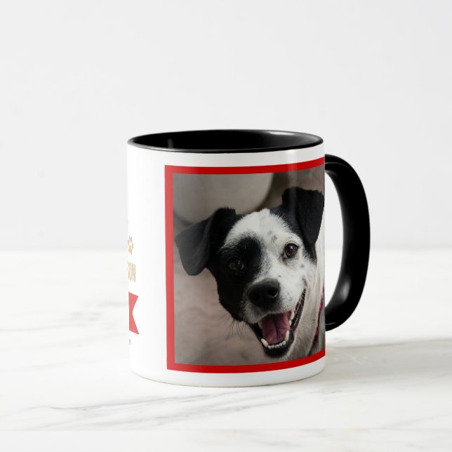 Mug Soyez la personne que votre chien pense être, phot (Devant droit)