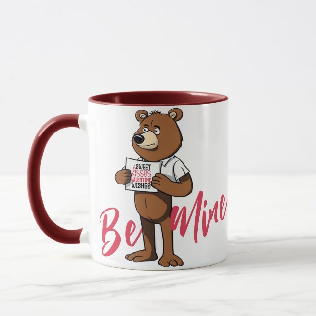 Mug Soyez le mien signe Mug, Saint Valentin Jour Roman (Gauche)