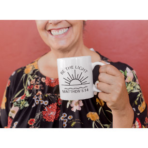 Mug Soyez Le Verset Lumière-Chrétienne-Religieuse-Foi-