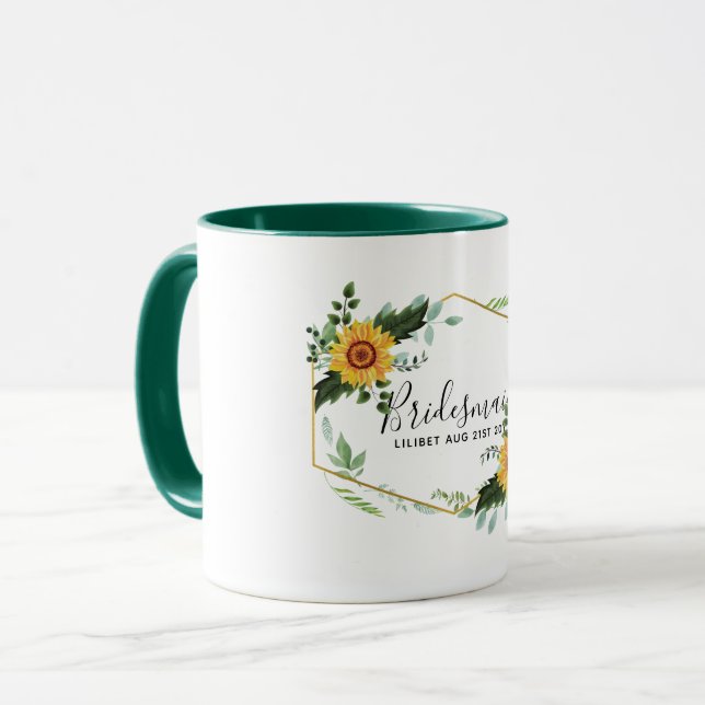 Mug Soyez Ma Flowergirl Femme D'Accueil Merci (Devant gauche)