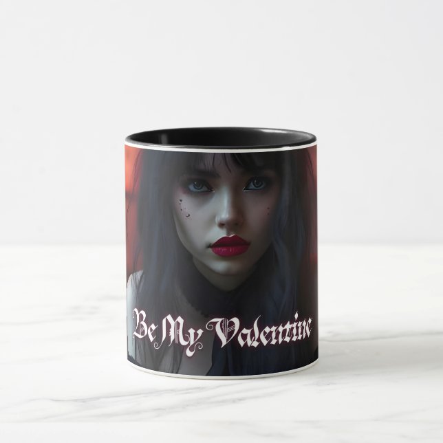 Mug Soyez ma Saint-Valentin dans une romance sombre (Centre)