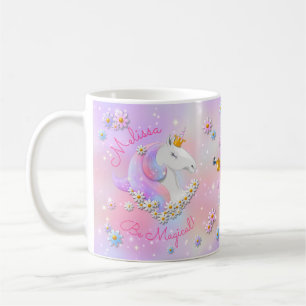 Mug Soyez Magique Pink Unicorn Princess Sparkle