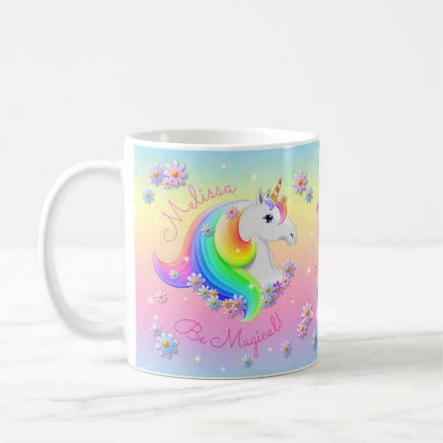 Mug Soyez Magique Rainbow Unicorn Princess Sparkle (Gauche)