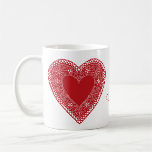 Mug Soyez mon coeur de dentelle Vintage Valentine