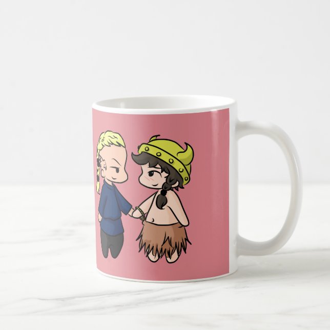 Mug Soyez mon (Viking) Valentine minuscule ! (Droite)