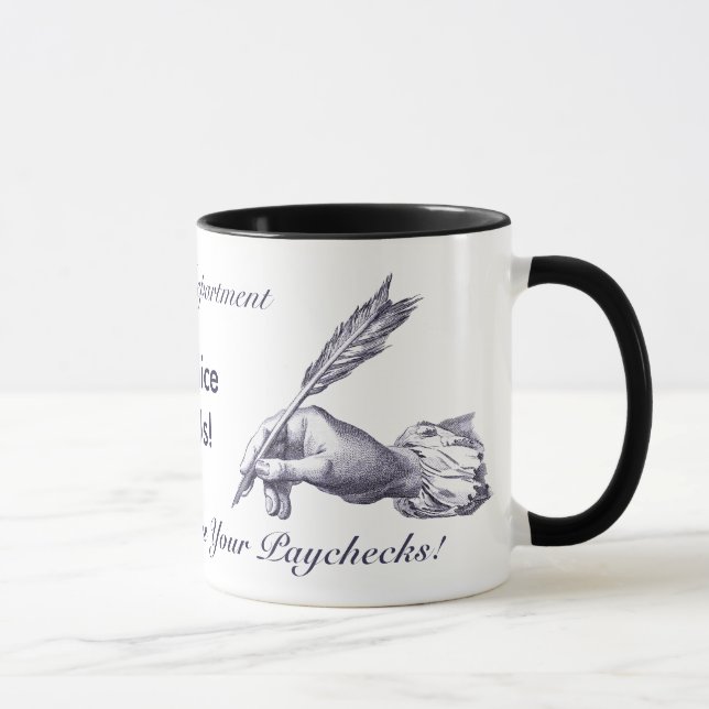 Mug Soyez Nice - rappelez-vous qui écrit les chèques (Droite)