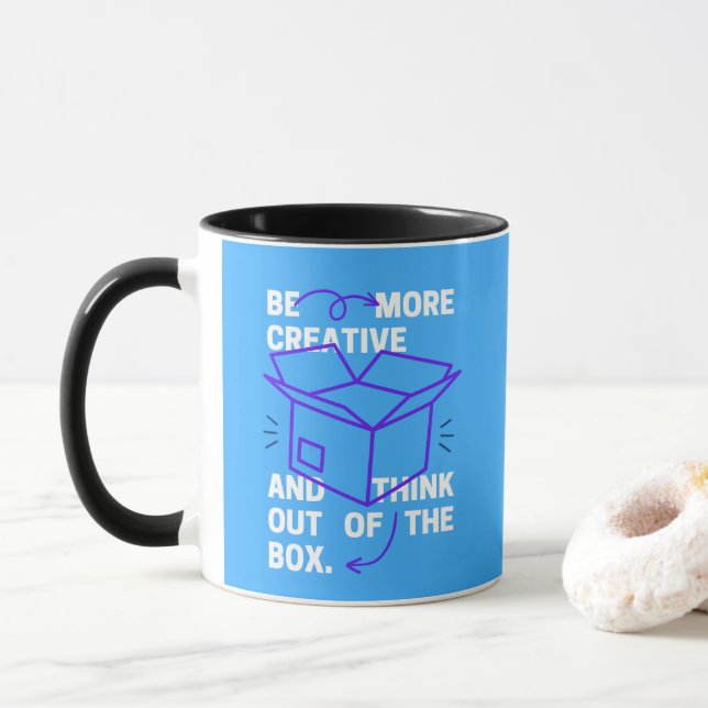 Mug Soyez plus créatif et pensez à l'inspiration de bo (Avec donut)