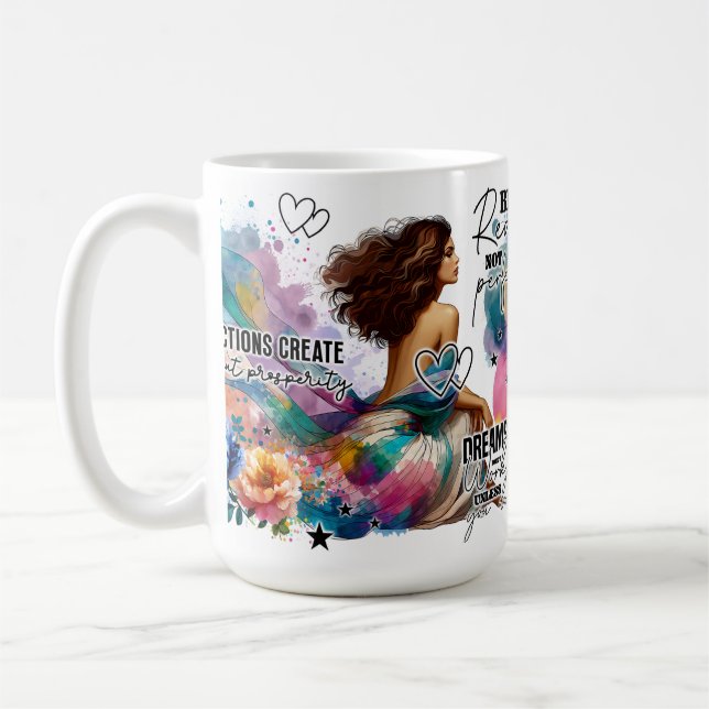 Mug Soyez Réel Pas Parfait Inspirant  (Gauche)