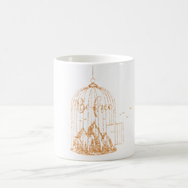 Mug Soyez Rose Gratuit Gold Bird Cage Mountain Copper  (Centre)