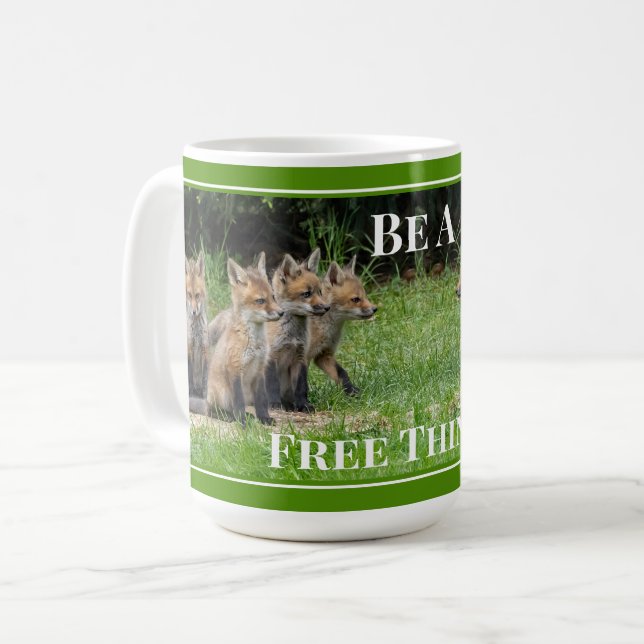 Mug Soyez un Fox libre penseur (Devant gauche)