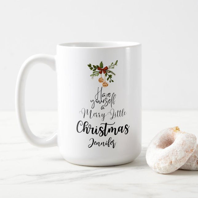 Mug Soyez Un Joyeux Petit Noël Simple (Avec donut)