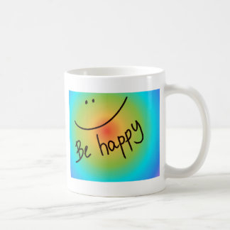 Mug "Soyez" visage coloré heureux, manuscrit