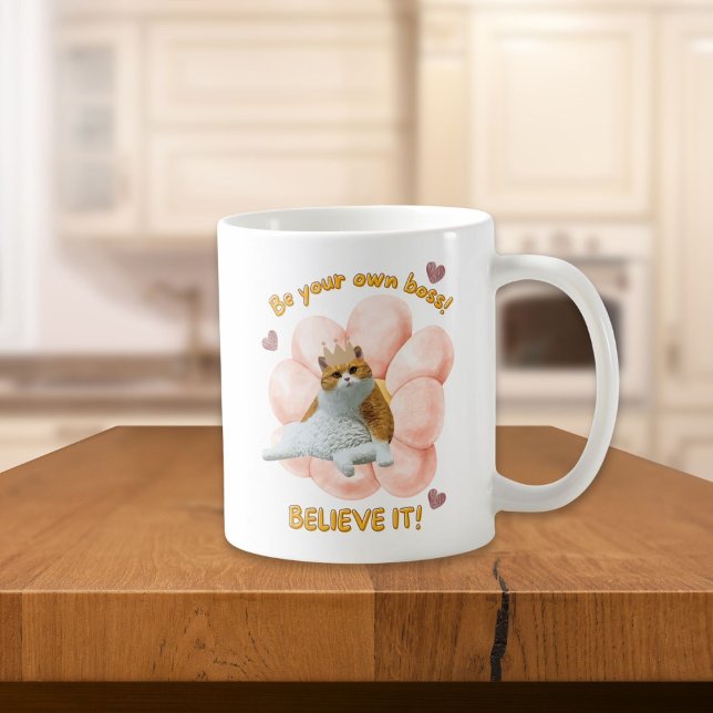 Mug Soyez Votre Propre Patron Croyez Qu'Il Est Motivat (Créateur téléchargé)