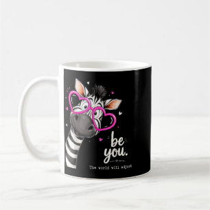 Mug Soyez vous le monde s'adaptera Mignon Amant Zebra