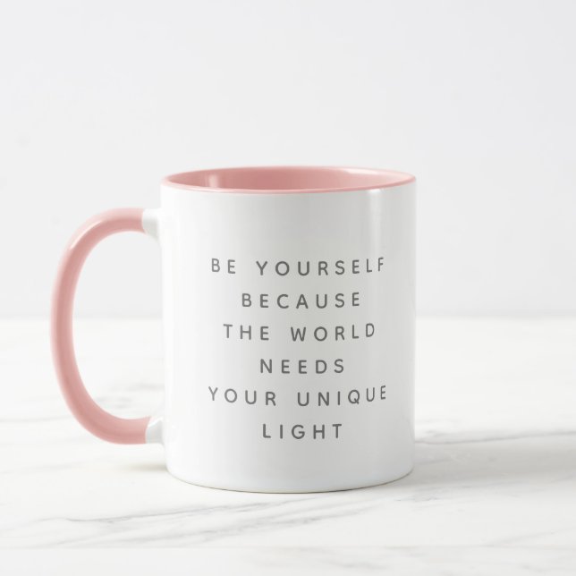 Mug Soyez Vous-Même Lumière Unique Dire Fonte Grise De (Gauche)
