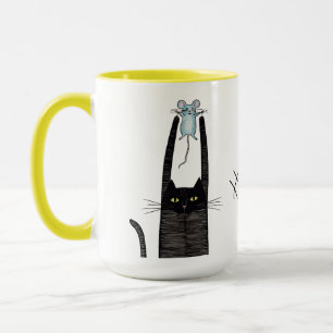 Mug Soyons amis, amour de chat, chat et souris partena