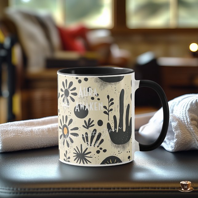Mug Spa d'affaires et bien-être - Fleur du désert mode (Créateur téléchargé)