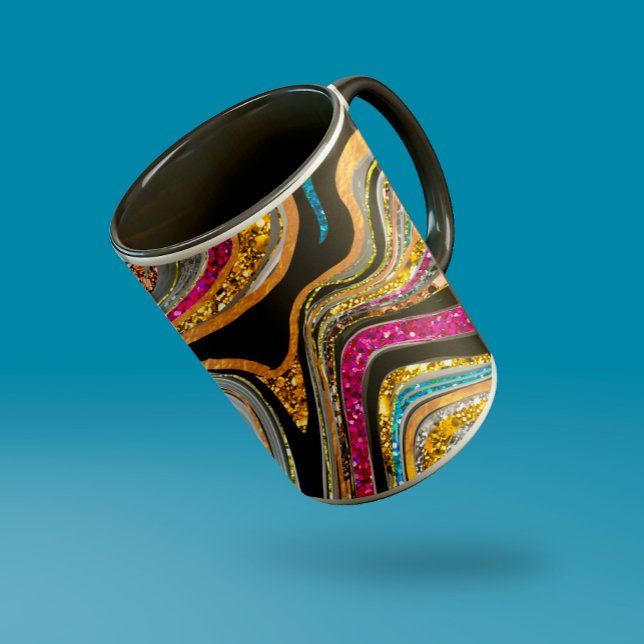 Mug Sparkle Glam scintillante girly marbre art (Créateur téléchargé)