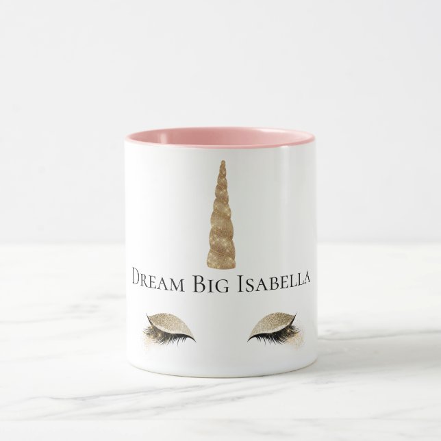 Mug Sparkle Gold Glam Unicorn (Centre)