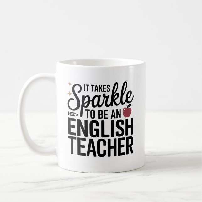 Mug Sparkle to Be English Teacher (Gauche)