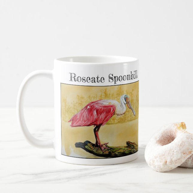 Mug Spatule rosée ( Platalea ajaja ) (Avec donut)