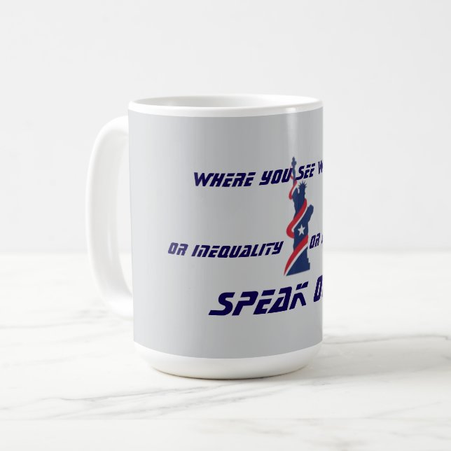 MUG SPEAK OUT FOURTH OF JULY (Devant gauche)