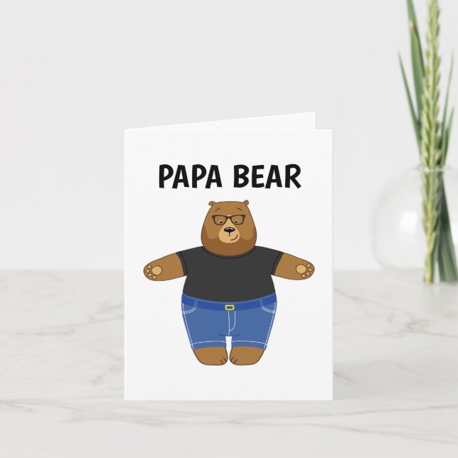 Mug spécial cadeau de la fête des pères Ourson Pap (Devant)