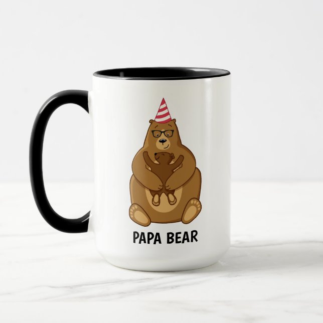 Mug spécial cadeau de la fête des pères Ourson Pap (Gauche)