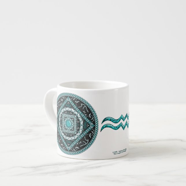 Mug Spécial Mandala du Verseau (Devant gauche)