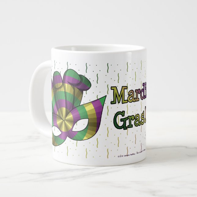 Mug Spécial Masque de Mardi Gras (Devant gauche)